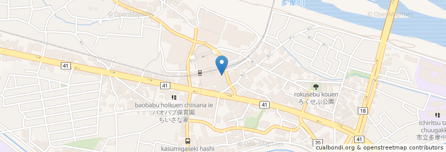 Mapa de ubicacion de フレッシュネスバーガー en Japan, Tokio, 多摩市.