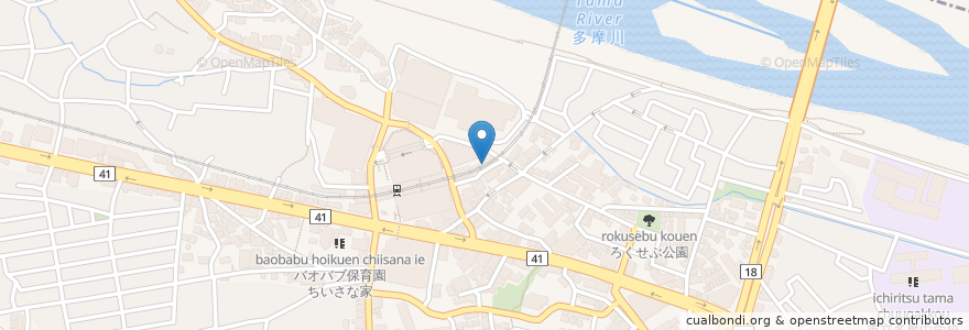 Mapa de ubicacion de タカハシカルビ en 일본, 도쿄도, 多摩市.