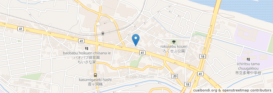 Mapa de ubicacion de amicale en Japão, Tóquio, 多摩市.