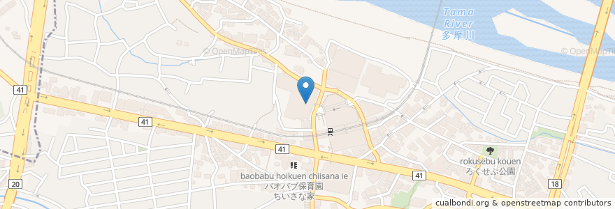Mapa de ubicacion de サイゼリヤ en Japão, Tóquio, 多摩市.