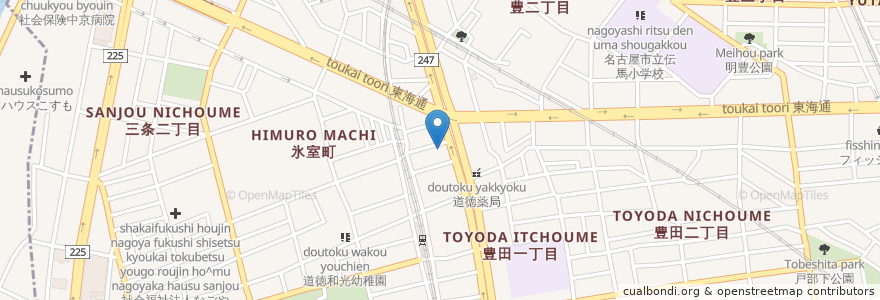 Mapa de ubicacion de 愛知銀行 en 일본, 아이치현, 나고야 시, 南区.