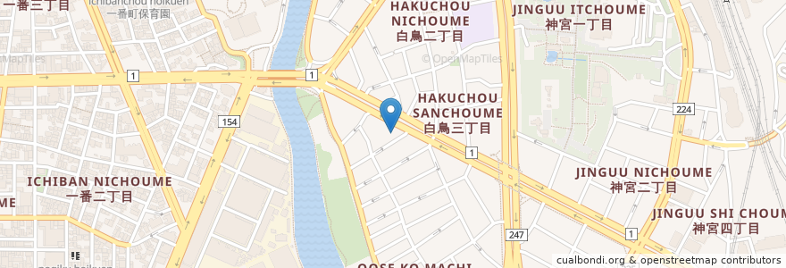 Mapa de ubicacion de Shell en Jepun, 愛知県, 名古屋市, 熱田区.