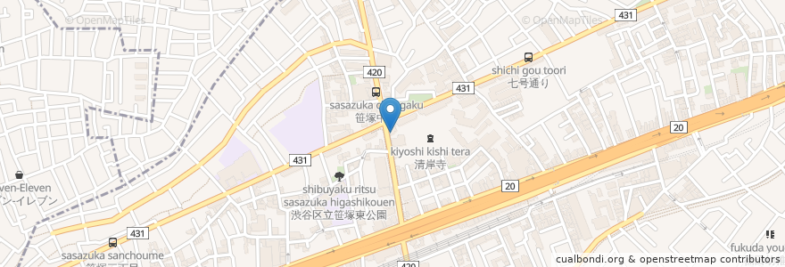 Mapa de ubicacion de Wine食堂 en Japan, 東京都, 渋谷区.