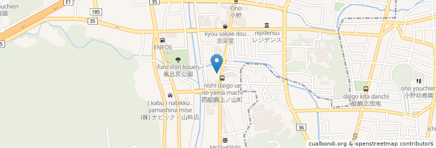 Mapa de ubicacion de ほっともっと en ژاپن, 京都府, 京都市, 伏見区.