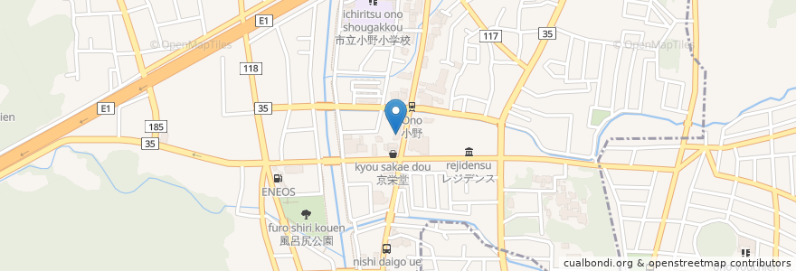 Mapa de ubicacion de 京都中央信用金庫 en Japon, Préfecture De Kyoto, 京都市, 山科区.