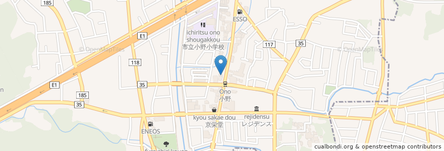 Mapa de ubicacion de 京都銀行 en Japonya, 京都府, 京都市, 山科区.