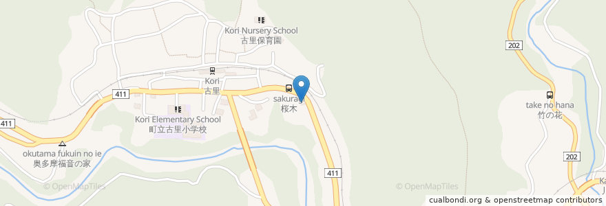 Mapa de ubicacion de ENEOS en Japan, 東京都, 西多摩郡, 奥多摩町.