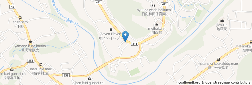 Mapa de ubicacion de ENEOS 青梅日向和田SS en 日本, 東京都, 青梅市.