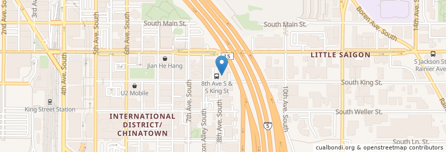Mapa de ubicacion de Szechuan Noodle Bowl en États-Unis D'Amérique, Washington, King County, Seattle.