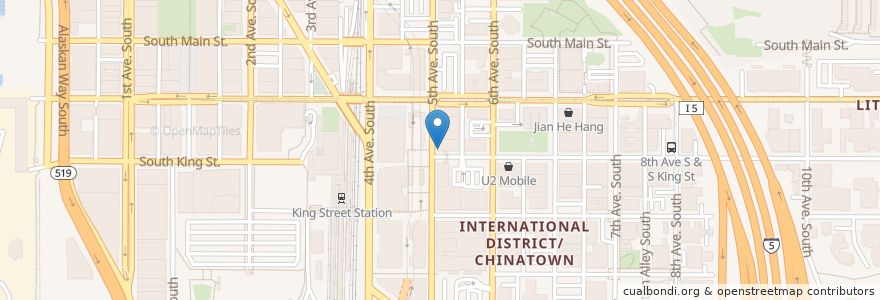 Mapa de ubicacion de Joe's Bar And Grill en États-Unis D'Amérique, Washington, King County, Seattle.