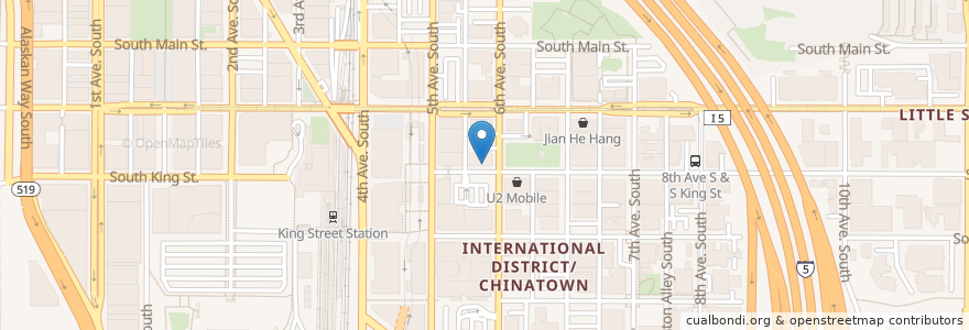 Mapa de ubicacion de Henry's Taiwan Kitchen en États-Unis D'Amérique, Washington, King County, Seattle.