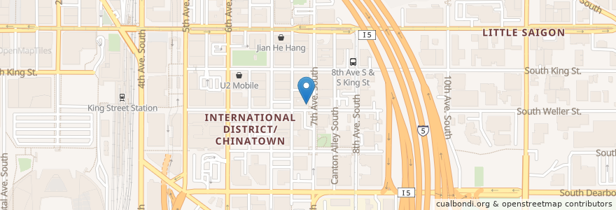 Mapa de ubicacion de J Sushi en Amerika Birleşik Devletleri, Vaşington, King County, Seattle.