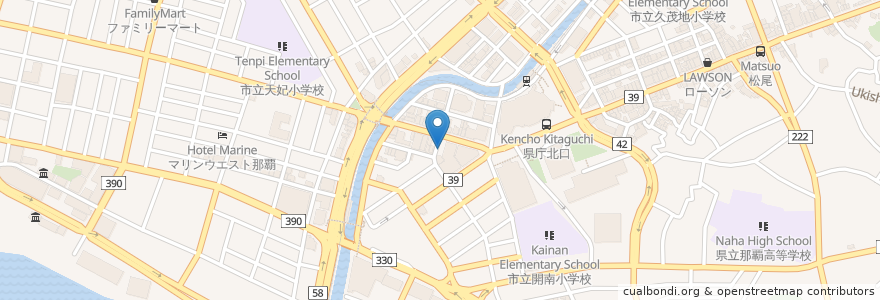 Mapa de ubicacion de 三井のリパーク en Япония, Окинава, Наха.