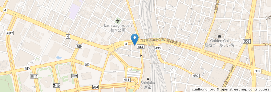 Mapa de ubicacion de 串屋物語 en Japonya, 東京都, 新宿区.