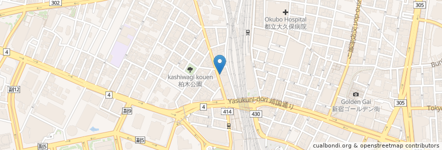 Mapa de ubicacion de モスバーガー en اليابان, 東京都, 新宿区.
