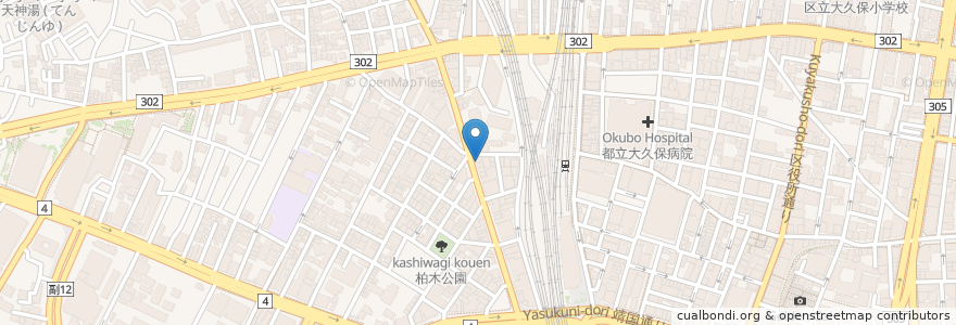 Mapa de ubicacion de CoCo壱番屋 en Japan, Tokio, 新宿区.
