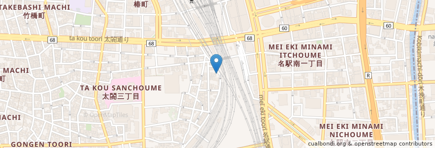 Mapa de ubicacion de 三井のリパーク en اليابان, 愛知県, 名古屋市, 中村区.