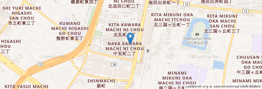 Mapa de ubicacion de 宮本むなし en 日本, 大阪府, 堺市, 堺区.