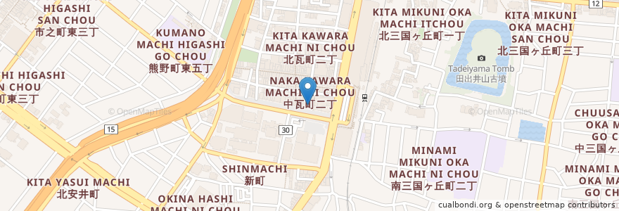 Mapa de ubicacion de とっつぁん系おかあちゃん en اليابان, أوساكا, ساكاي, 堺区.