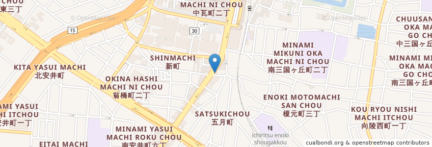 Mapa de ubicacion de みゆき薬局 en Jepun, 大阪府, 堺市, 堺区.