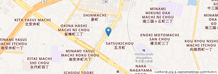 Mapa de ubicacion de トヨタレンタリース en 日本, 大阪府, 堺市, 堺区.