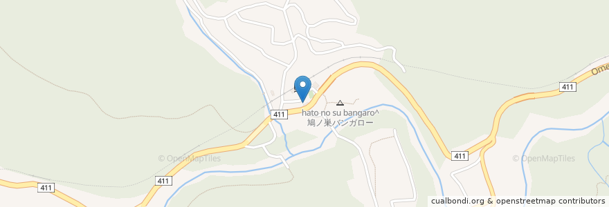 Mapa de ubicacion de 鳩の巣釜めし en Japan, 東京都, 西多摩郡, 奥多摩町.