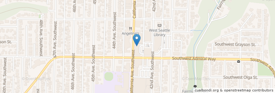Mapa de ubicacion de New Leaf Bistro en Estados Unidos De América, Washington, King County, Seattle.