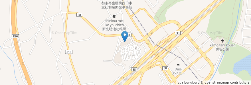 Mapa de ubicacion de 光明池運転免許試験場 en 日本, 大阪府, 和泉市.