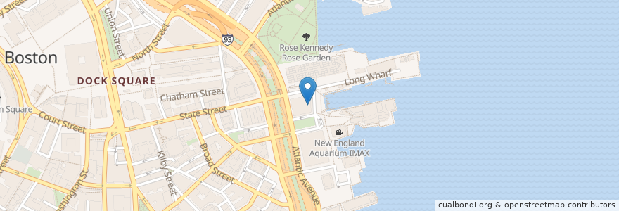 Mapa de ubicacion de Legal Sea Foods en Amerika Birleşik Devletleri, Massachusetts, Suffolk County, Boston.