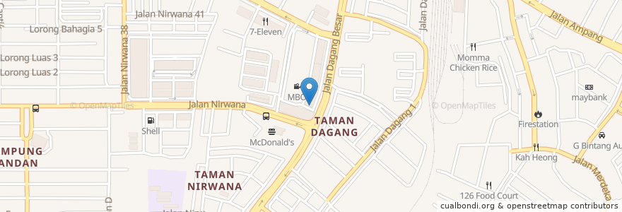 Mapa de ubicacion de Chappy Chappati On Demand Cafe And Bistro en مالزی, سلانگور, Majlis Perbandaran Ampang Jaya.