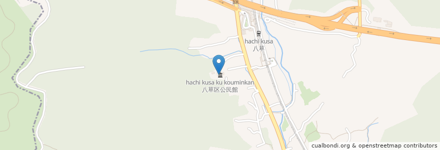 Mapa de ubicacion de 八草区公民館 en Japonya, 愛知県, 豊田市.