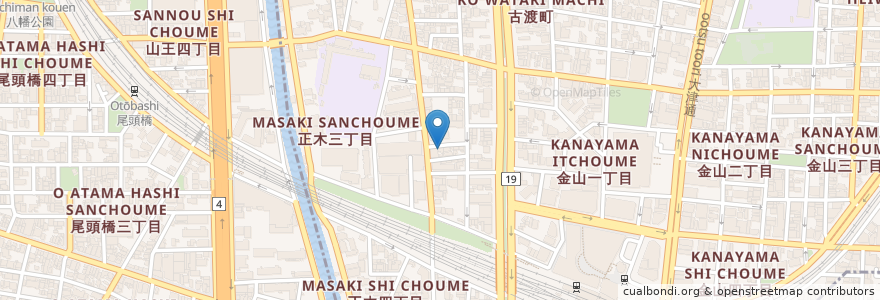 Mapa de ubicacion de 新大黒 en Jepun, 愛知県, 名古屋市, 中区.