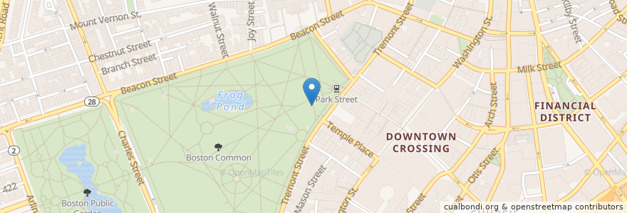 Mapa de ubicacion de Clover Park Street (Food Truck) en Verenigde Staten, Massachusetts, Suffolk County, Boston.