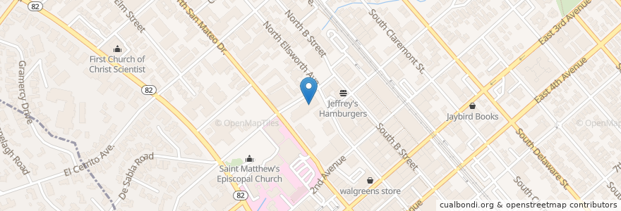 Mapa de ubicacion de Allura Skin & Laser Center en États-Unis D'Amérique, Californie, San Mateo County, San Mateo.