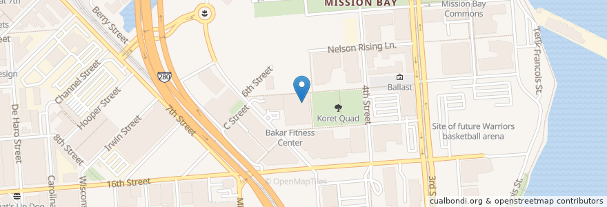 Mapa de ubicacion de Chase Bank ATM en アメリカ合衆国, カリフォルニア州, サンフランシスコ, San Francisco.