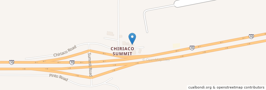 Mapa de ubicacion de Chiriaco Summit Coffee Shop en United States, California, Riverside County.