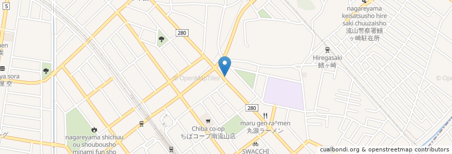 Mapa de ubicacion de マクドナルド en Japão, 千葉県, 流山市.