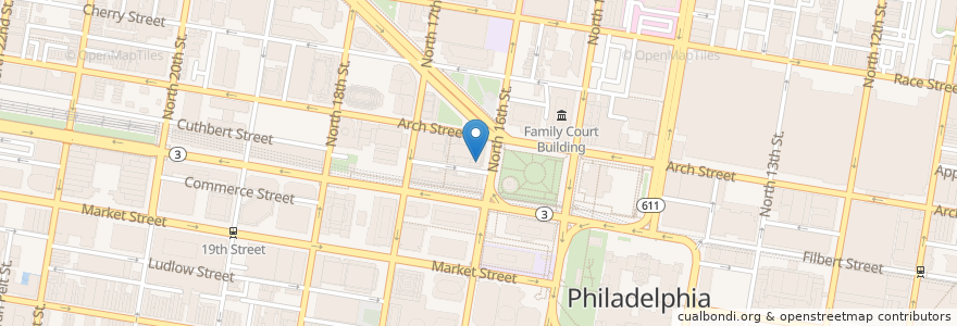 Mapa de ubicacion de Tir na nOg en Vereinigte Staaten Von Amerika, Pennsylvania, Philadelphia County, Philadelphia.