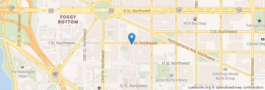 Mapa de ubicacion de Public $21/day en Verenigde Staten, Washington D.C., Washington.