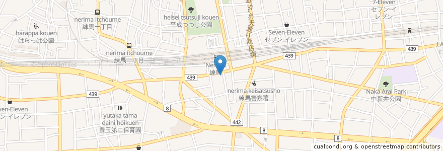 Mapa de ubicacion de すし松 en 日本, 東京都, 練馬区.