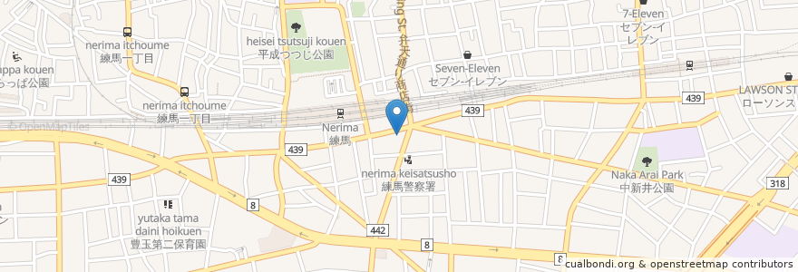 Mapa de ubicacion de 三井住友銀行 en Japon, Tokyo, 練馬区.