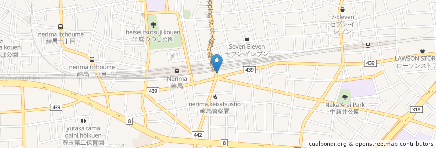 Mapa de ubicacion de 練馬漢方堂 en Japon, Tokyo, 練馬区.