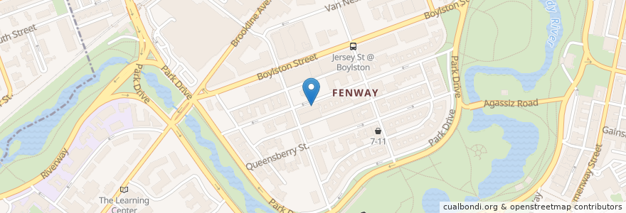 Mapa de ubicacion de Fiouna's en アメリカ合衆国, マサチューセッツ州, Suffolk County, ボストン.