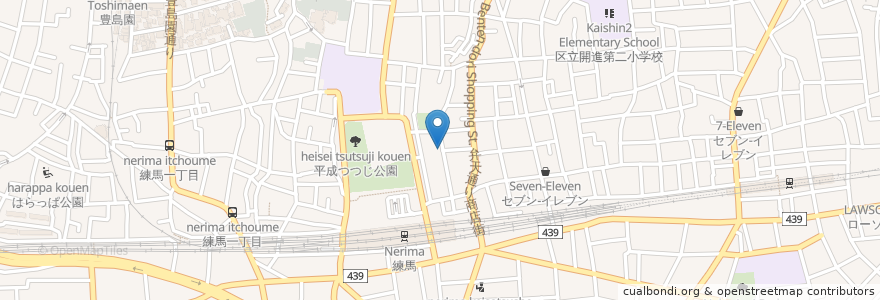 Mapa de ubicacion de Vin Sereno en Japan, Tokio, 練馬区.