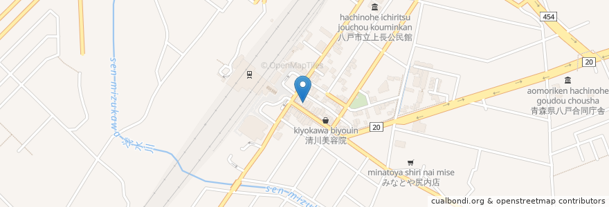 Mapa de ubicacion de Times Car RENTAL en Japonya, 青森県, 八戸市.