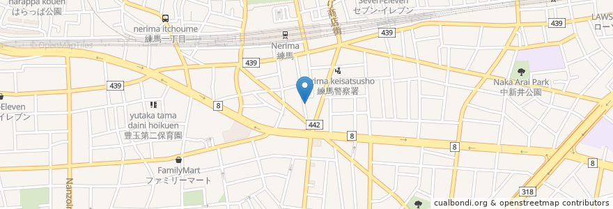 Mapa de ubicacion de Chokdee en 일본, 도쿄도, 練馬区.