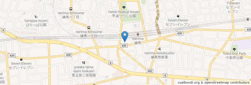 Mapa de ubicacion de Papasu en Japon, Tokyo, 練馬区.