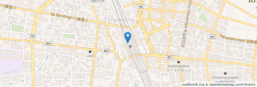 Mapa de ubicacion de ロッテリア en 일본, 아이치현, 一宮市.