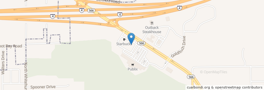 Mapa de ubicacion de McDonald's en United States, Florida, Hillsborough County, Plant City.