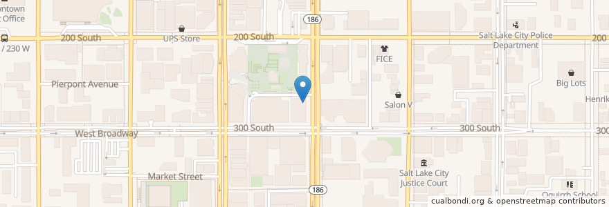 Mapa de ubicacion de Alamexo en États-Unis D'Amérique, Utah, Salt Lake County, Salt Lake City.